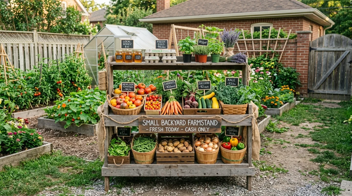 Small Farmstand With Tiered Shelving